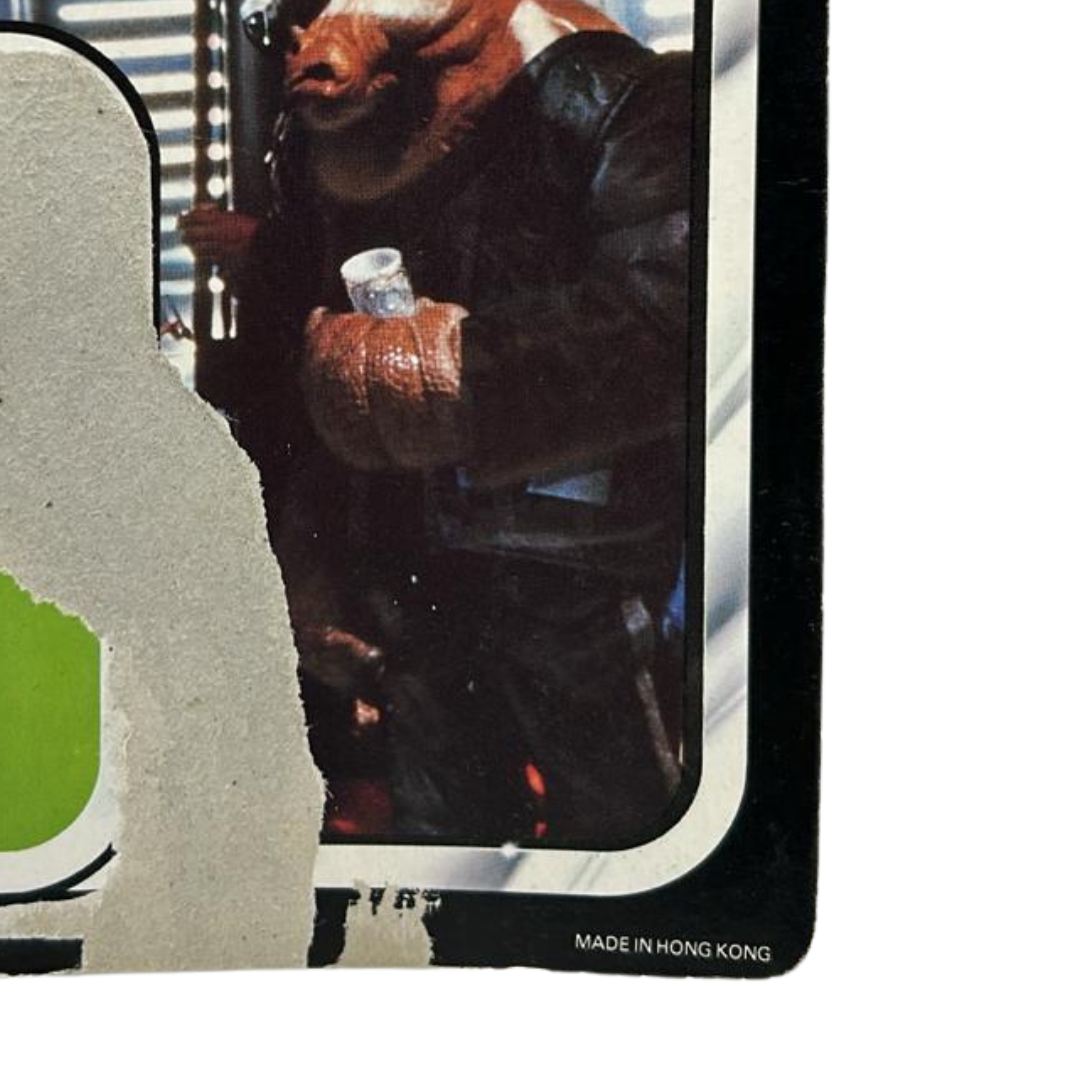 Vintage Star Wars Rees Yees ROTJ cardback 65 back Palitoy unpunched