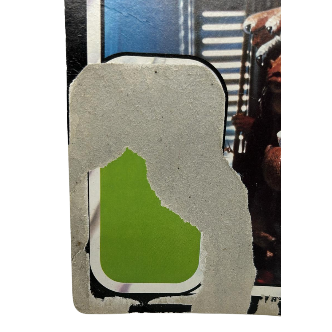 Vintage Star Wars Rees Yees ROTJ cardback 65 back Palitoy unpunched