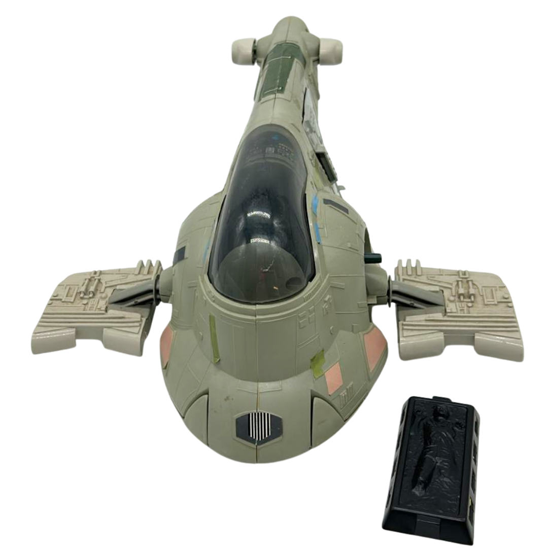 Vintage Star Wars Slave 1 complete & working Boba Fett ship 230