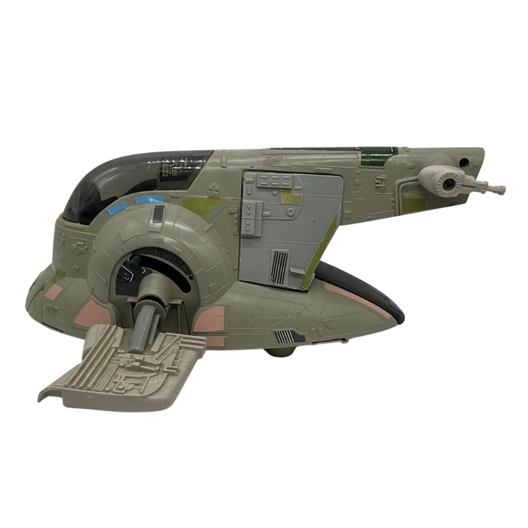 Vintage Star Wars Slave 1 complete & working Boba Fett ship 230