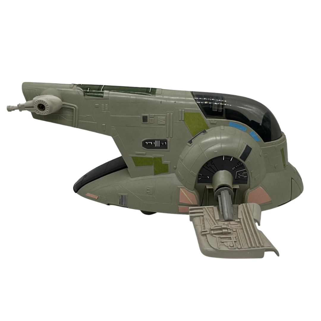 Vintage Star Wars Slave 1 complete & working Boba Fett ship 230