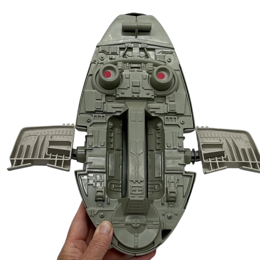 Vintage Star Wars Slave 1 complete & working Boba Fett ship 230