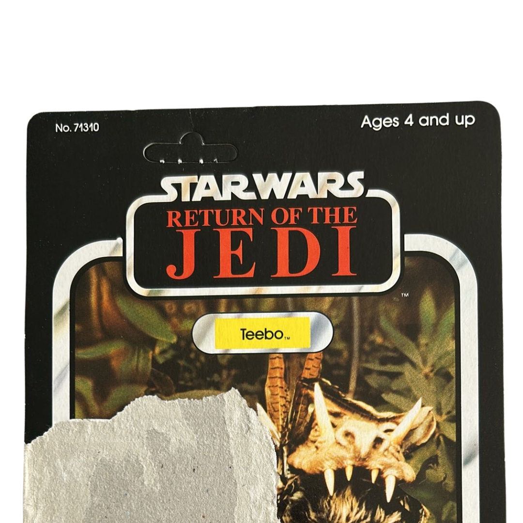 Vintage Star Wars Teebo Ewok cardback 79 back