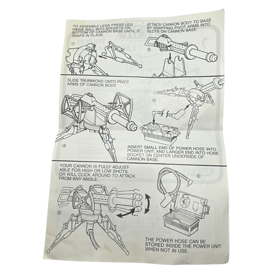 Vintage Star Wars Tripod Laser Cannon instructions 22