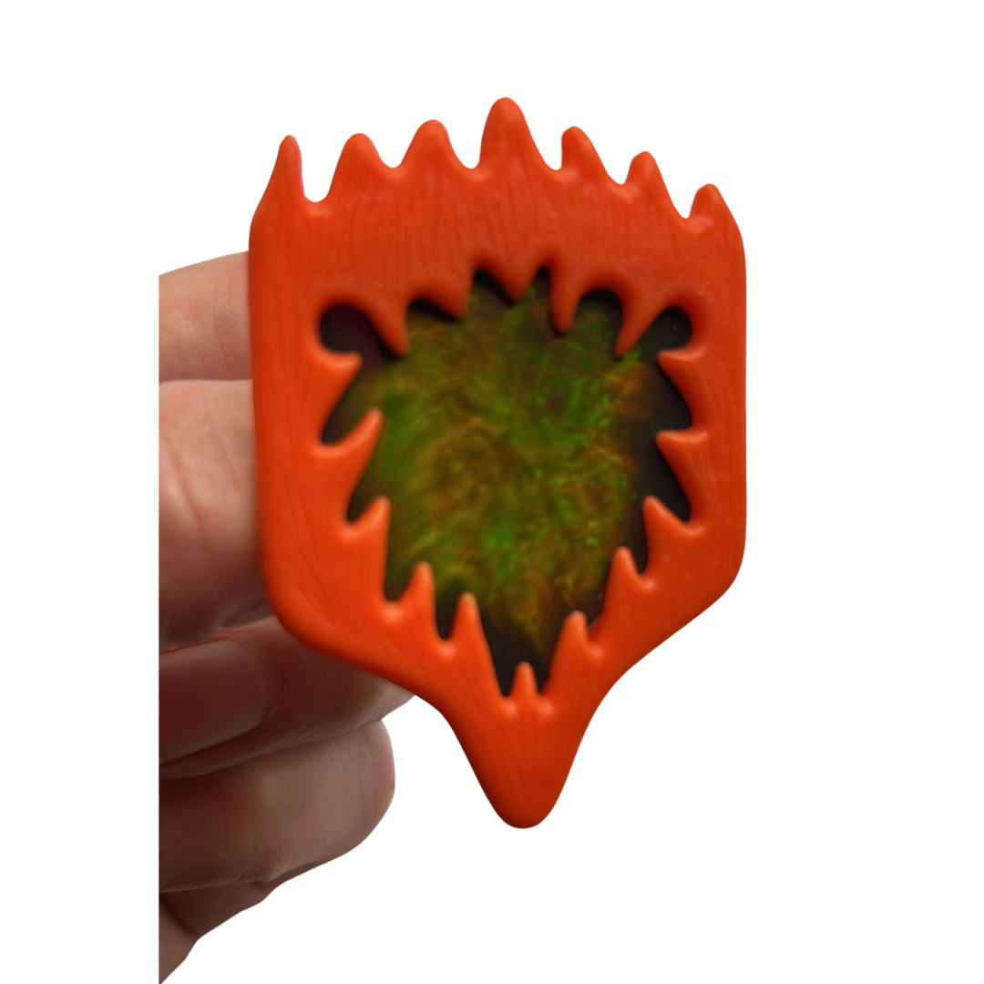Supernaturals Burnheart figure shield weapon part Burn Heart by Tonka 916