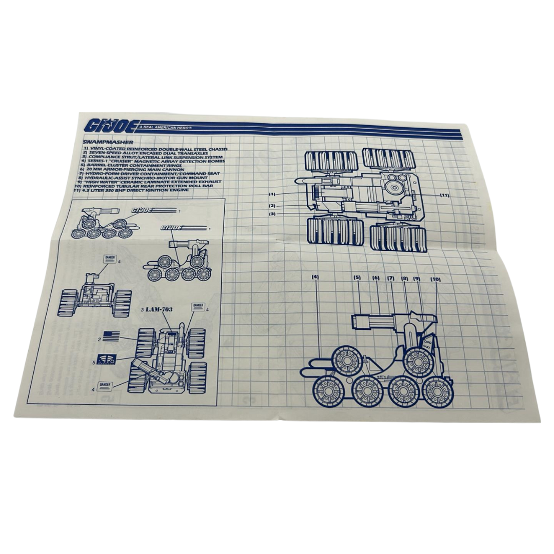 GI Joe, Action Force Swamp Masher instructions / blueprints