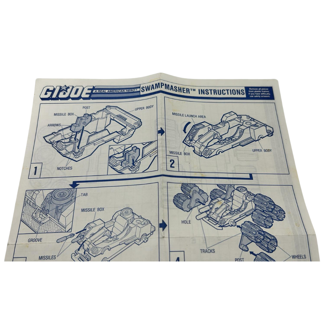 GI Joe, Action Force Swamp Masher instructions / blueprints