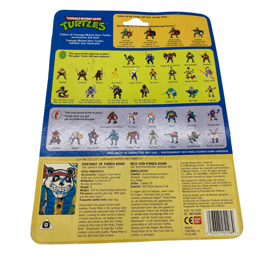 Teenage Mutant Ninja Turtles Panda Khan figure cardback original