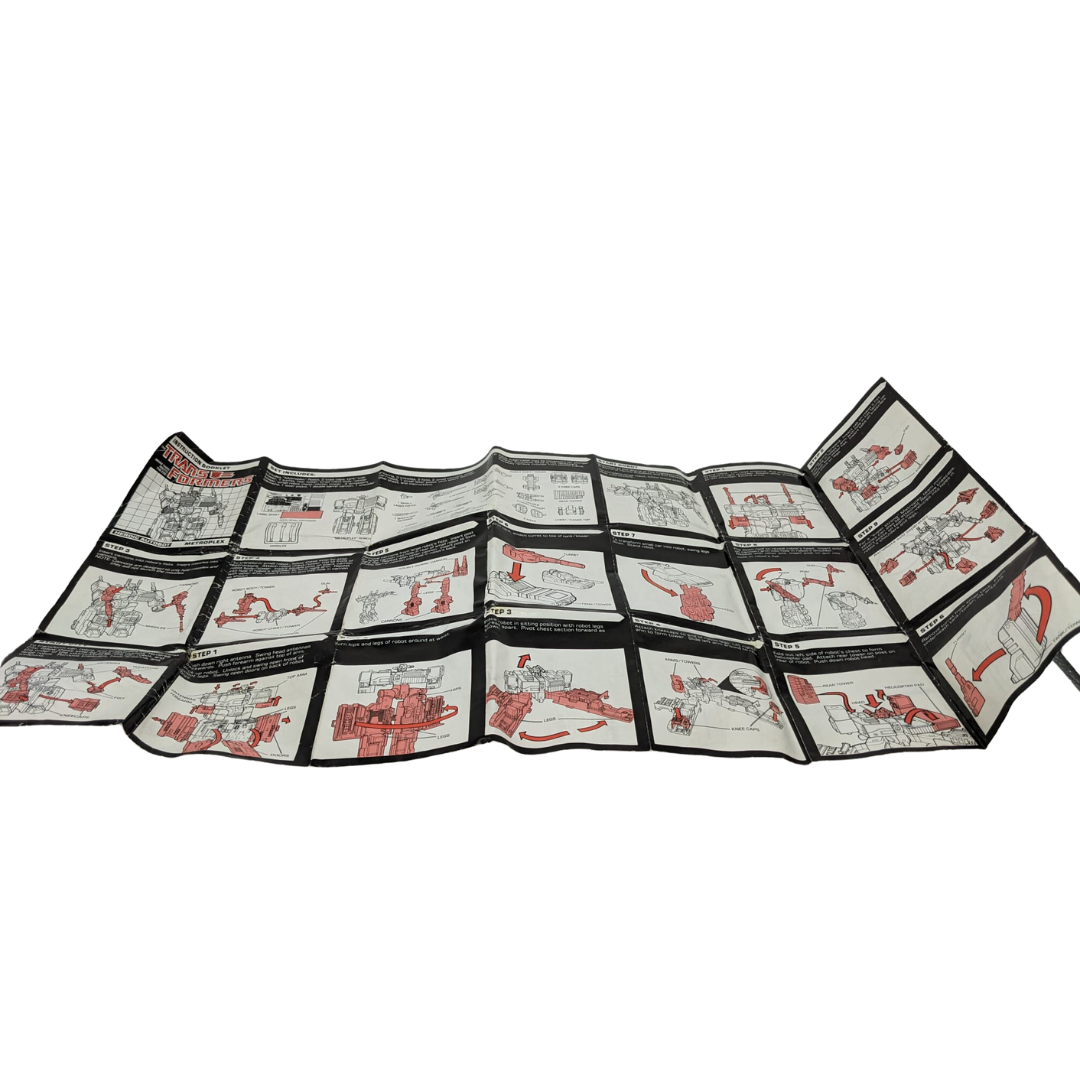 Transformers G1 Metroplex Autobot instructions booklet