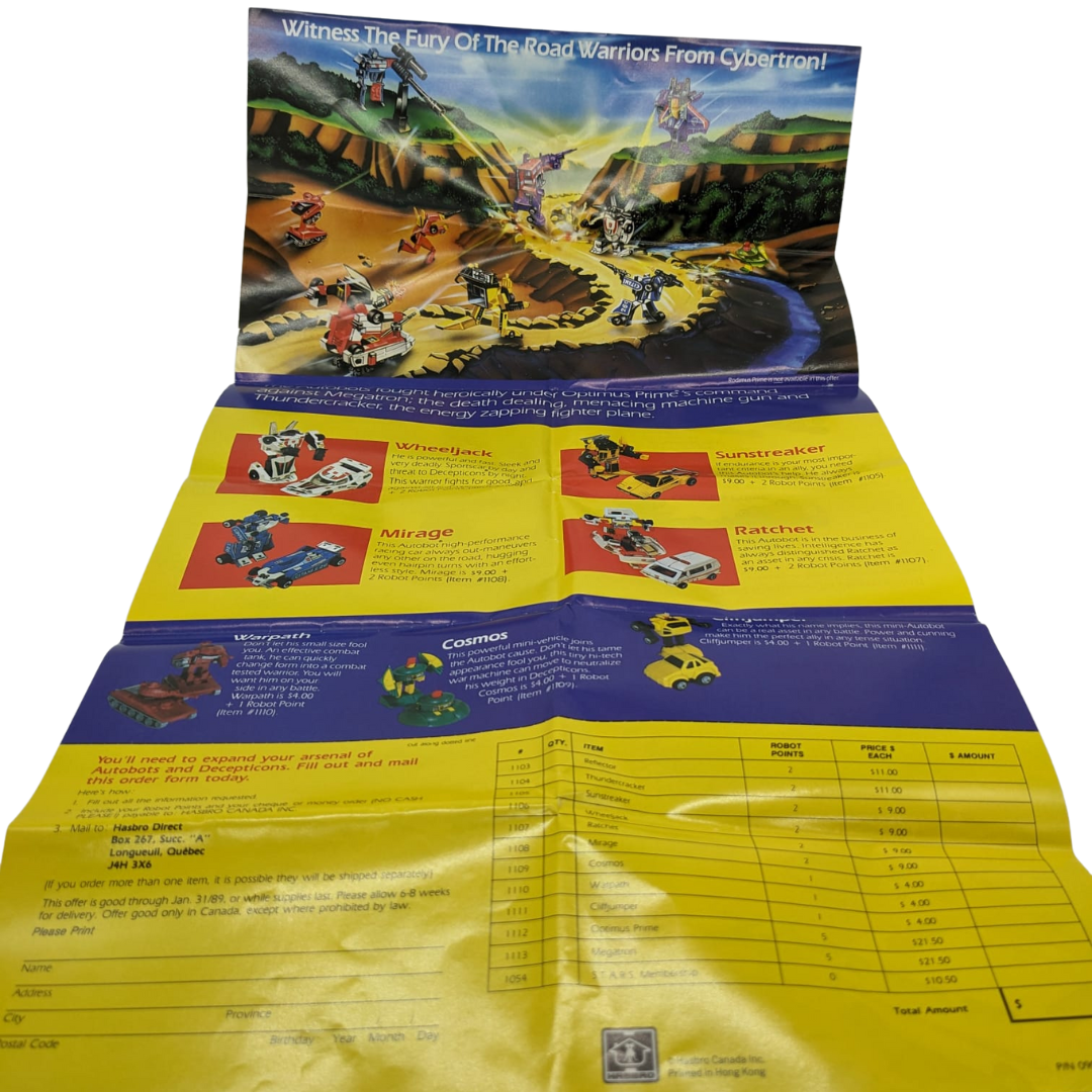 Transformers G1 Poster Canadian Product poster 338