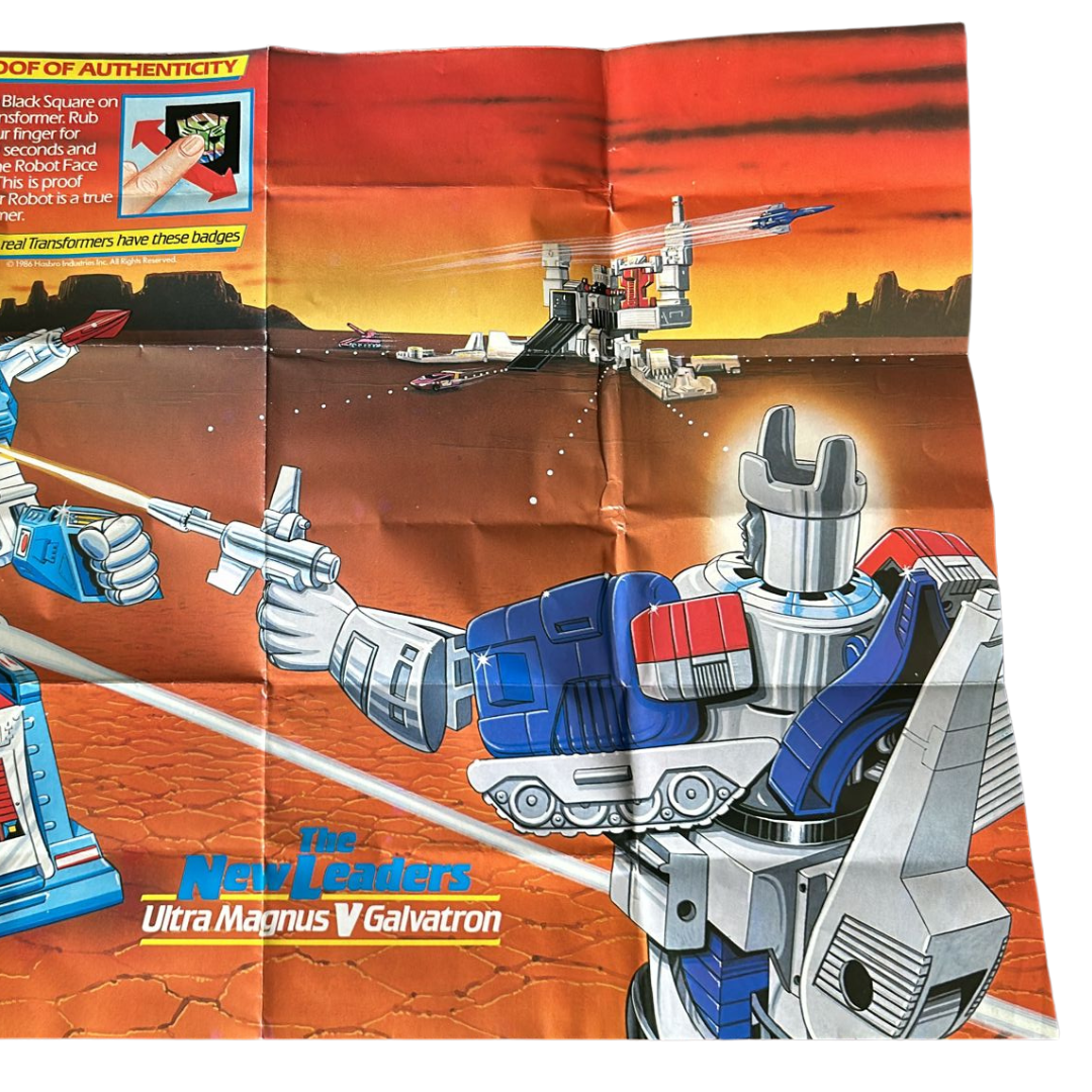 Transformers g1 Product poster Ultimate Battle Ultra Magnus VS Galvatron