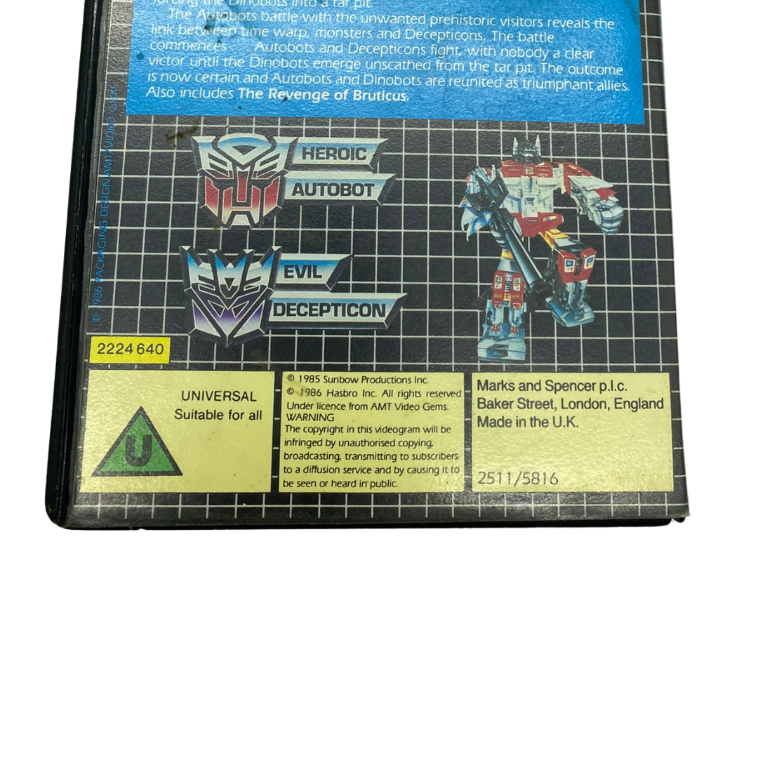 Transformers Dinobot Island & The Revenge Of Bruticus VHS Video cassette PAL