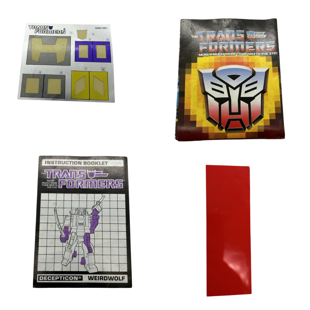 Transformers G1 Weirdwolf Headmaster Figure complete boxed & inserts