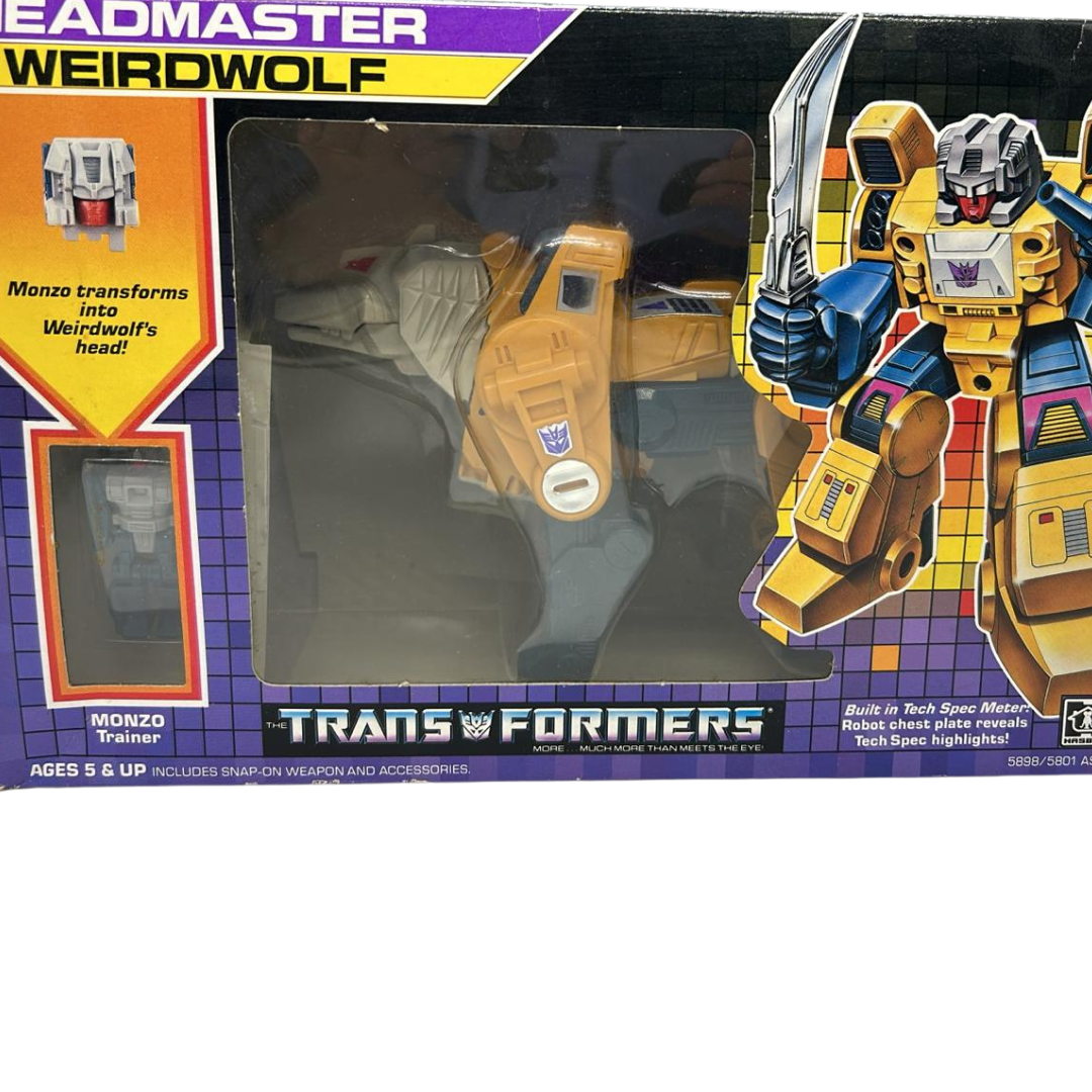 Transformers G1 Weirdwolf Headmaster Figure complete boxed & inserts