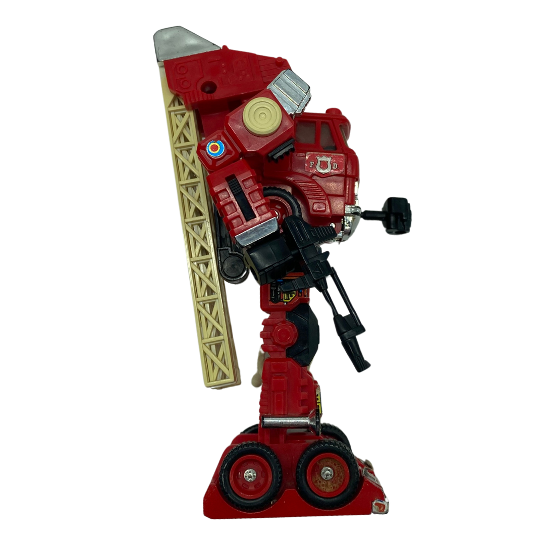 Transformers G1 Inferno Fire engine complete with paperwork 97B