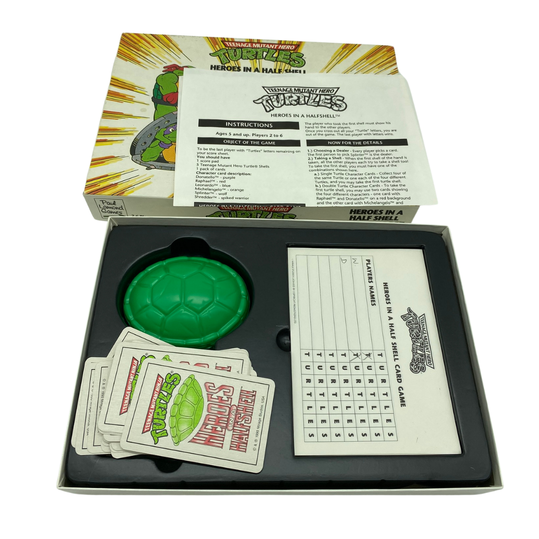 Teenage Mutant Ninja Turtles Heroes In A Half Shell card game 1990