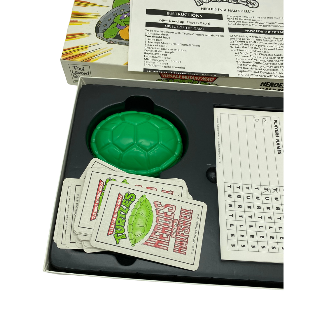 Teenage Mutant Ninja Turtles Heroes In A Half Shell card game 1990