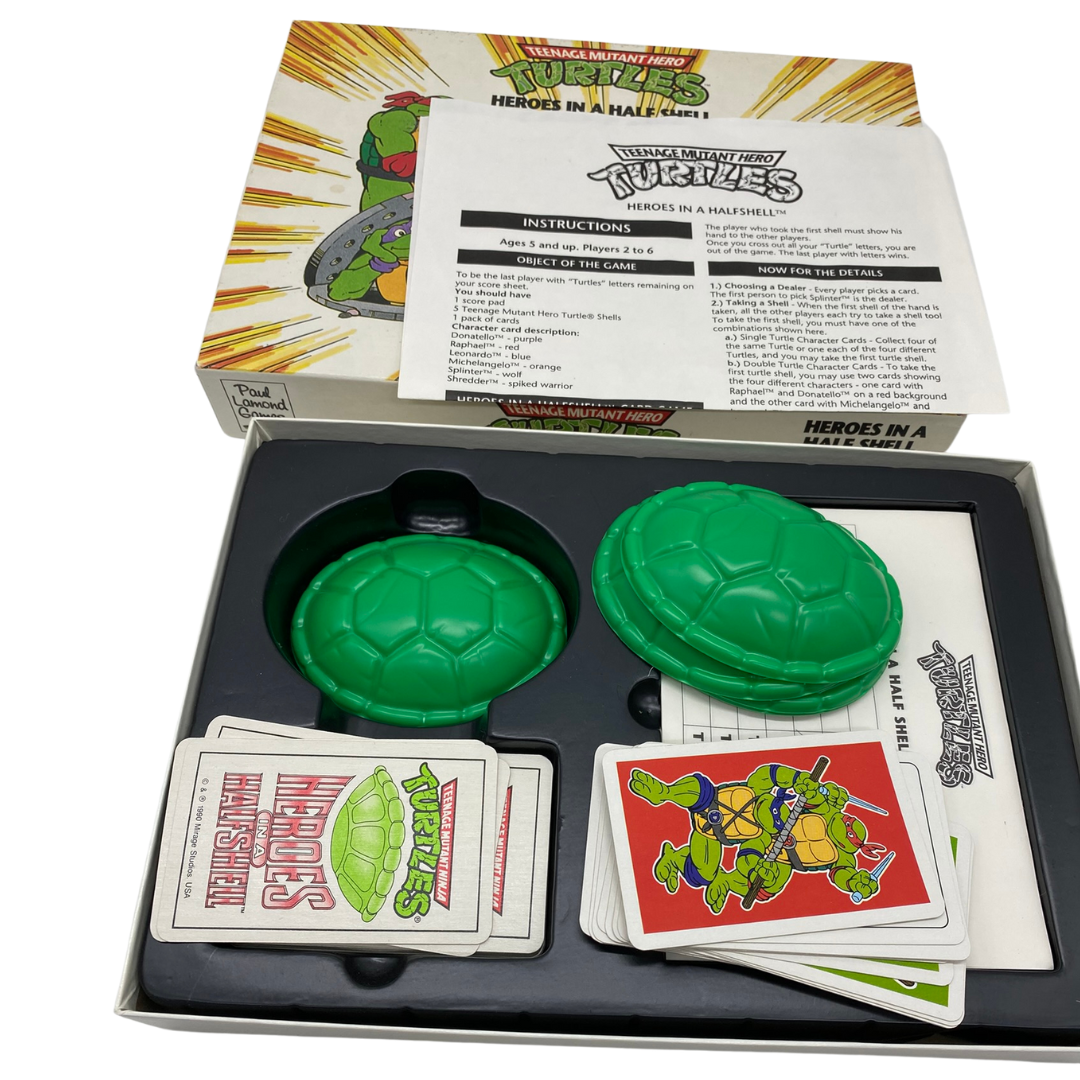 Teenage Mutant Ninja Turtles Heroes In A Half Shell card game 1990
