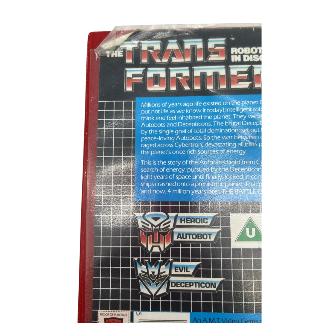 Transformers Arrival From Cybertron VHS Video cassette PAL