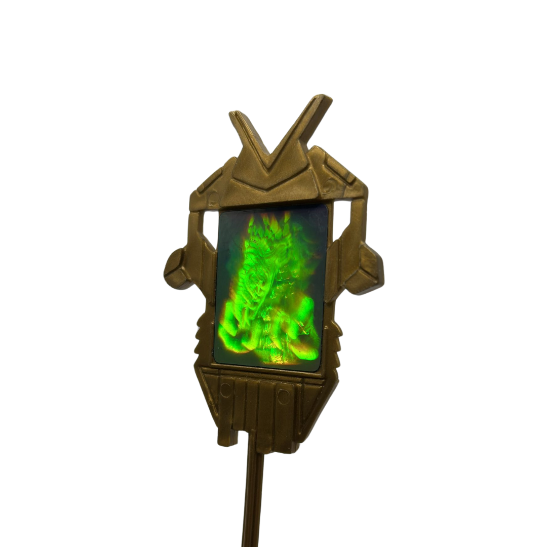 Visionaries Lexor figure with staff Armadillo chest totem 423