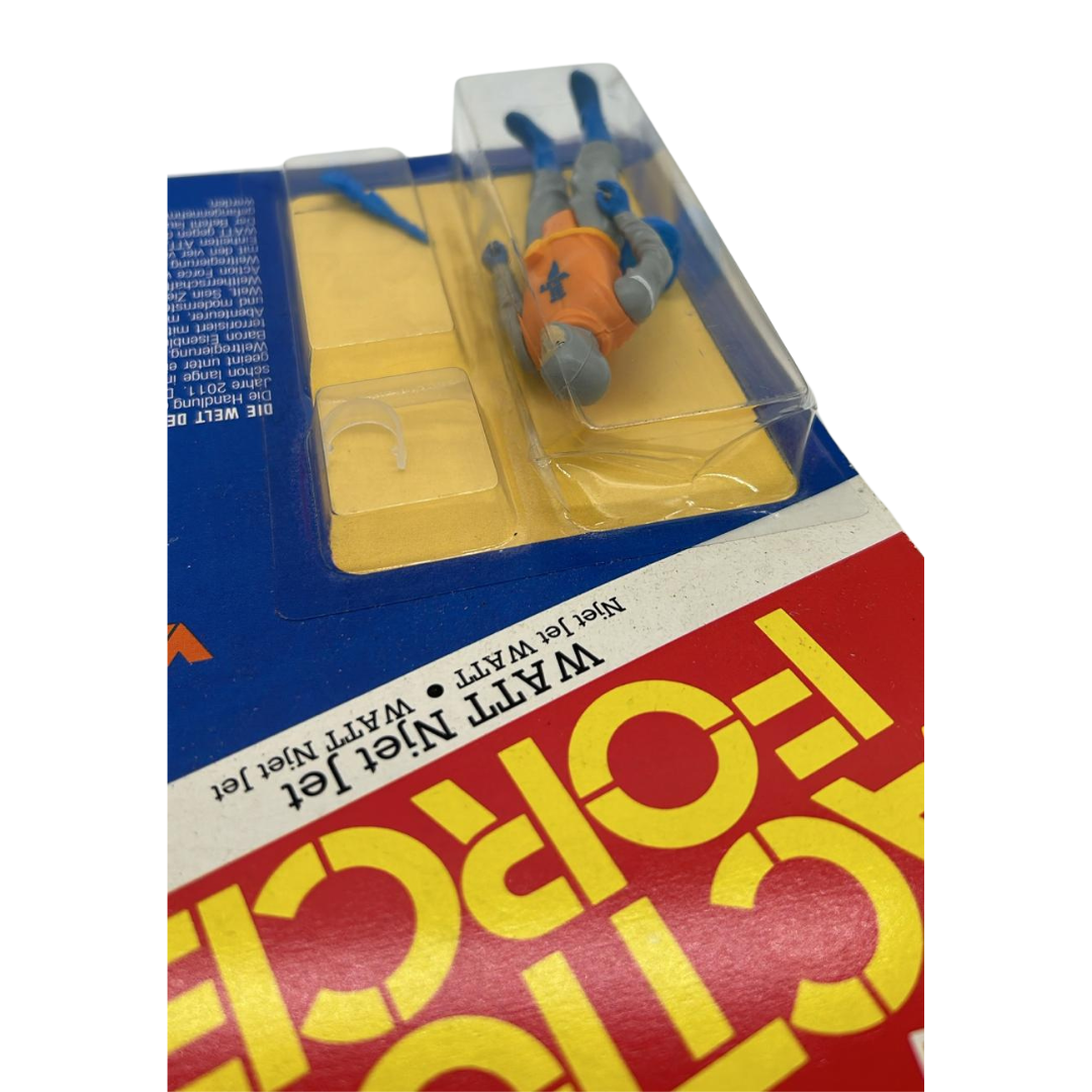 Vintage Palitoy German Action Force WATT Njet Jet complete figure on MOC