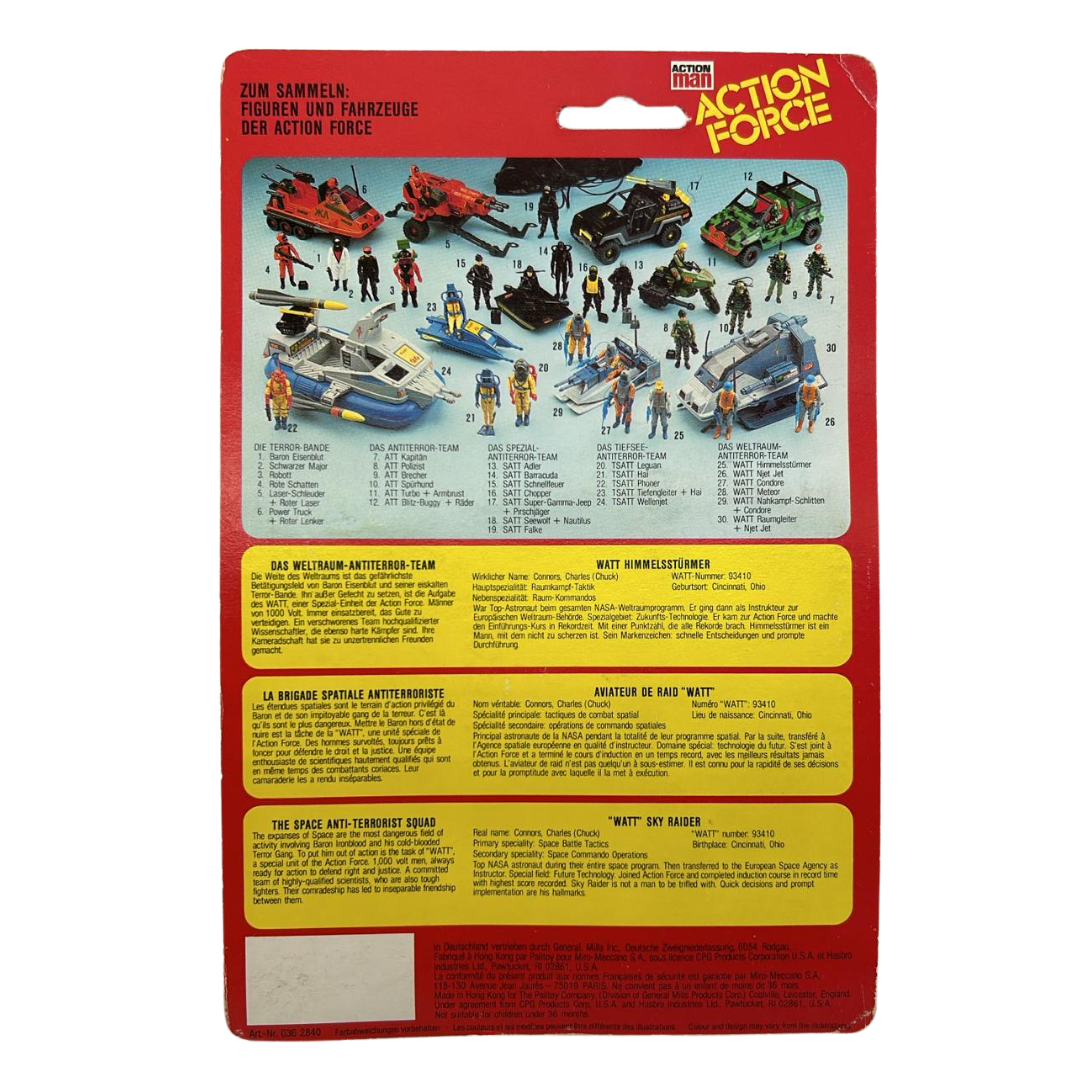Vintage Palitoy Space Commander German Action Force WATT Himmelssturmer MOC