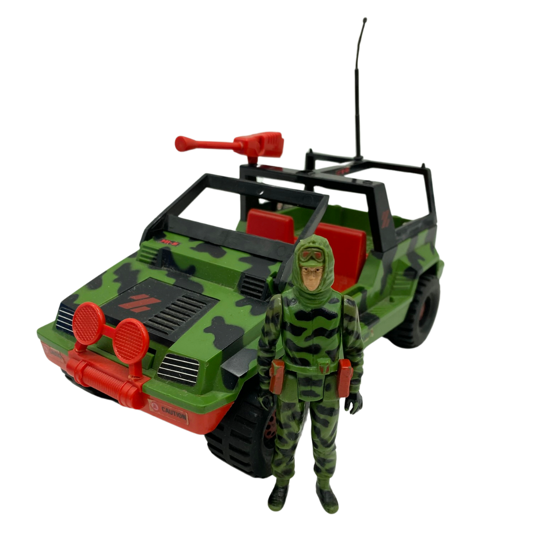 Action Force Z Force Jeep & Wheels figure by Palitoy 456