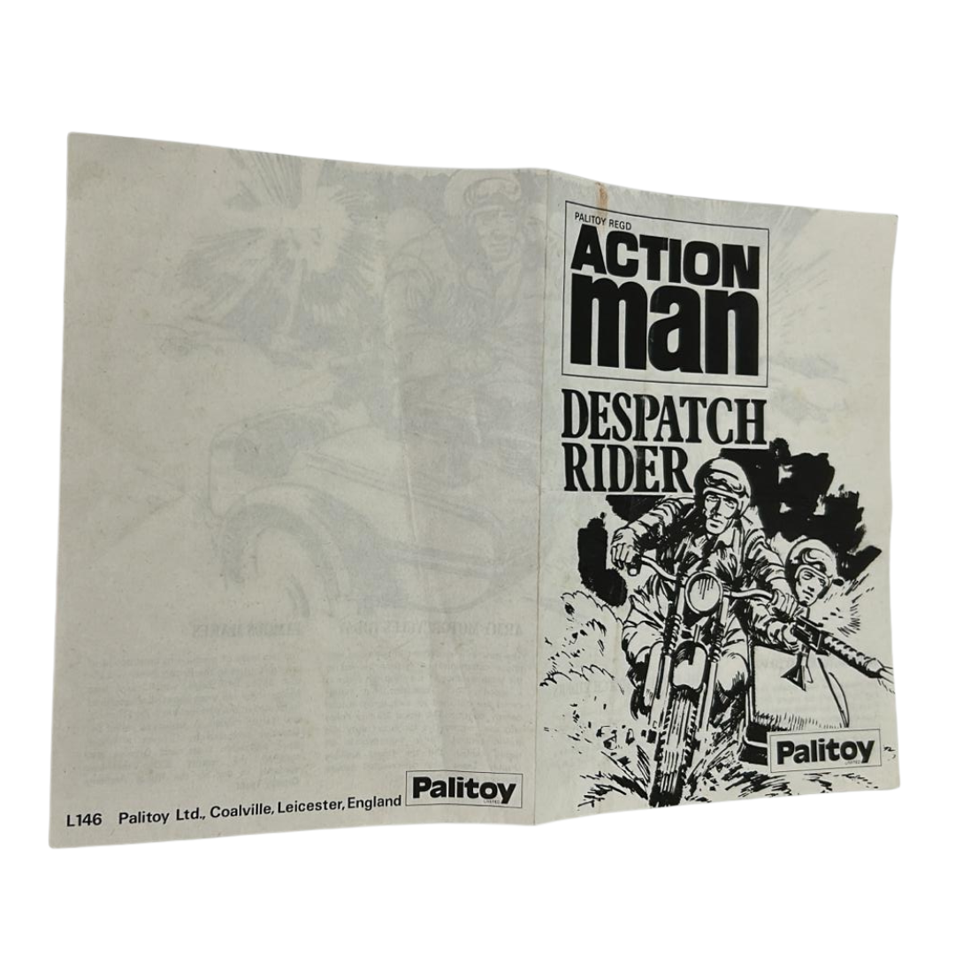 Action Man Despatch Rider Manual instructions original Palitoy VAM 641