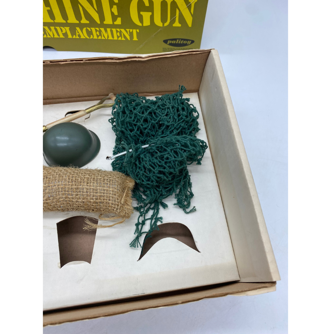 Action Man Machine Gun Emplacement in box by Palitoy near complete untested