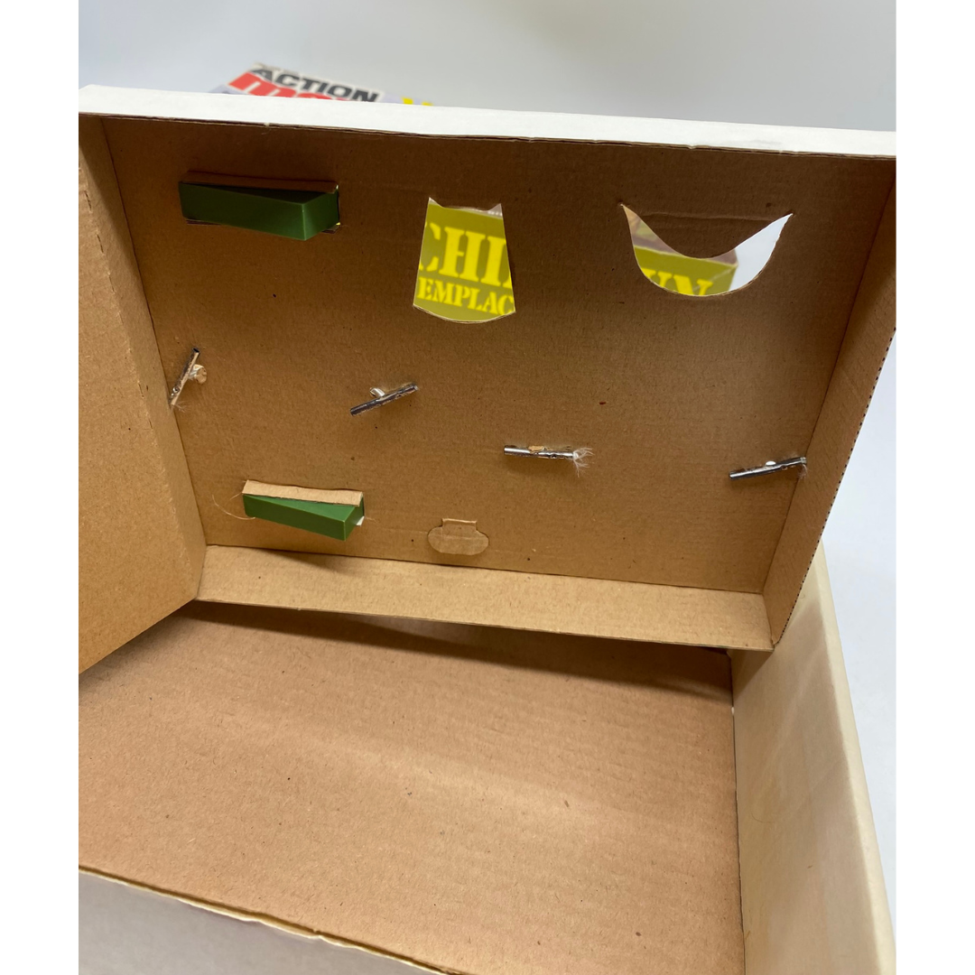 Action Man Machine Gun Emplacement in box by Palitoy near complete untested