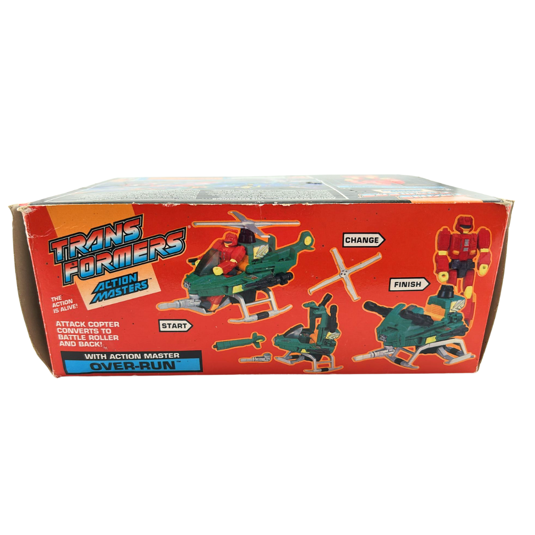 Transformers G1 Action Masters Over-Run & Attack Chopper with box not complete