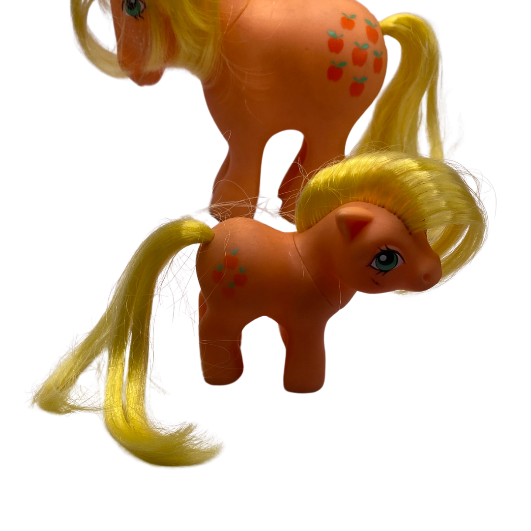 My Little Pony G1 Applejack & Baby Applejack with accessories 302