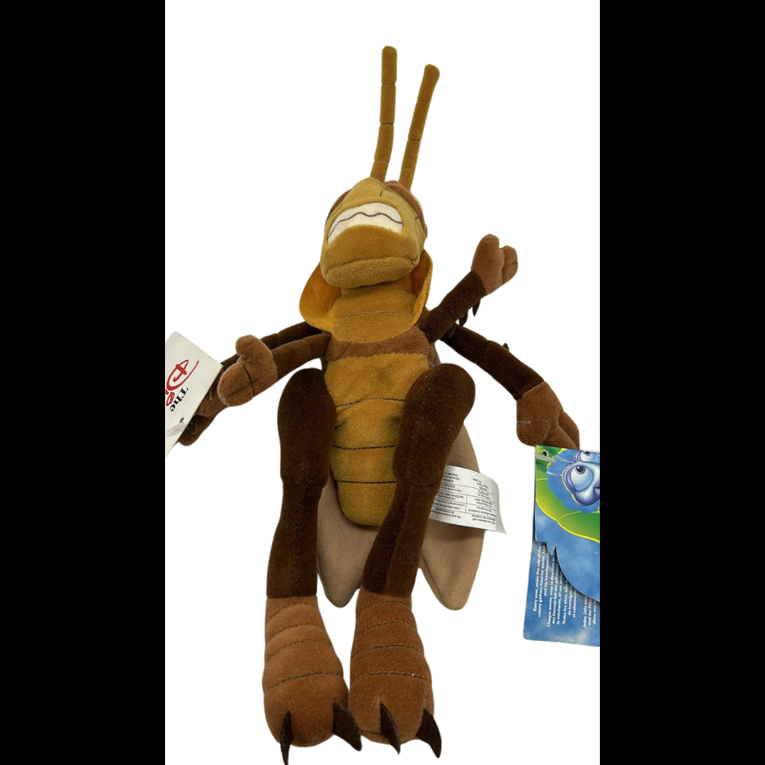 Disney Store Bugs Life Plush Soft Toy Beanie Hopper 8” New Retired Vintage