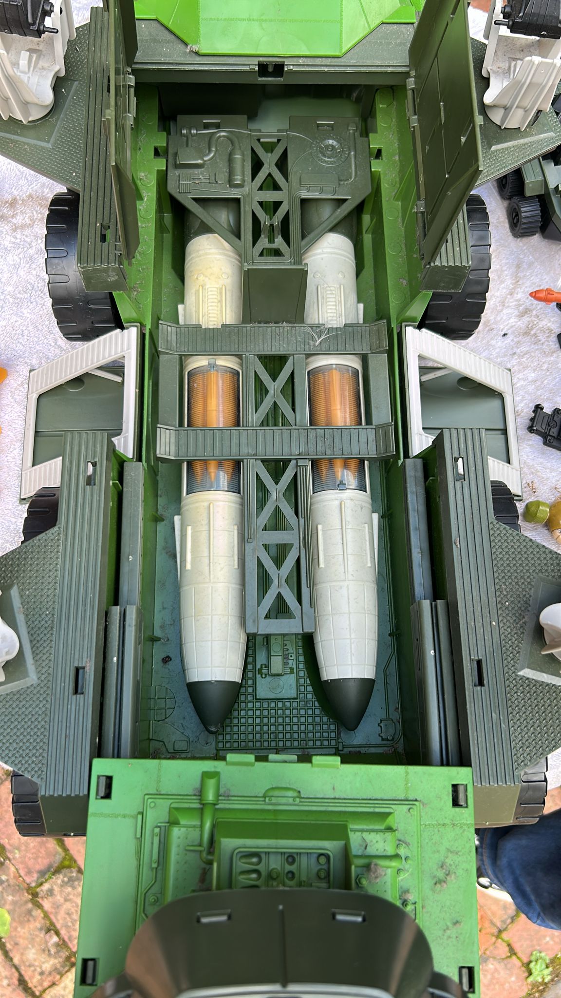 GI Joe, Action Force Rolling Thunder near complete with Armadillo