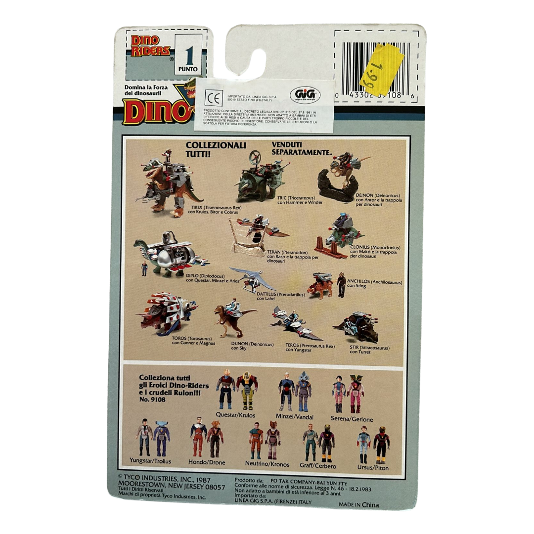 Dino Riders Poxx and Neutrion MOC double pack sealed by Tyco