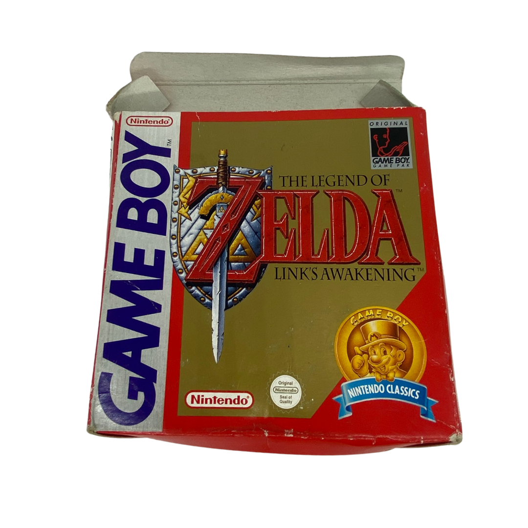 Nintendo Gameboy The Legend Of Zelda Link's Awakening game, box & instructions