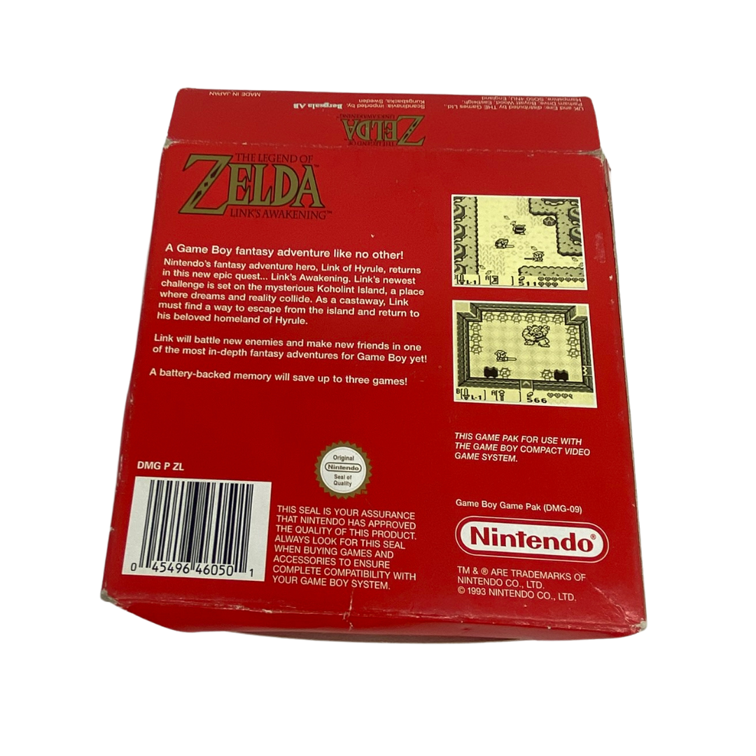 Nintendo Gameboy The Legend Of Zelda Link's Awakening game, box & instructions
