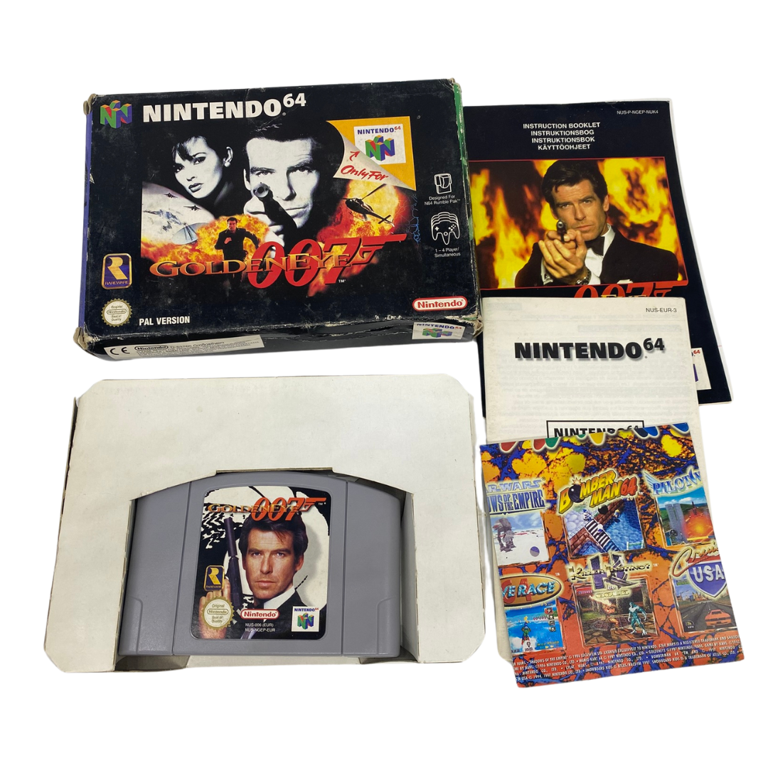 Nintendo 64 / N64 Goldeneye 007, game, box, insert & instructions