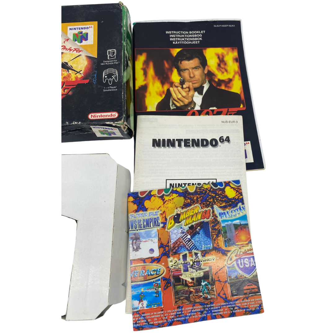 Nintendo 64 / N64 Goldeneye 007, game, box, insert & instructions