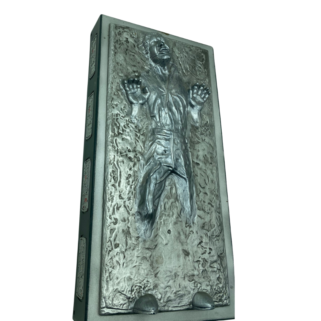 Star Wars 1/6 scale Carbonite Block with Frozen Han Solo 13" 1998 Vintage