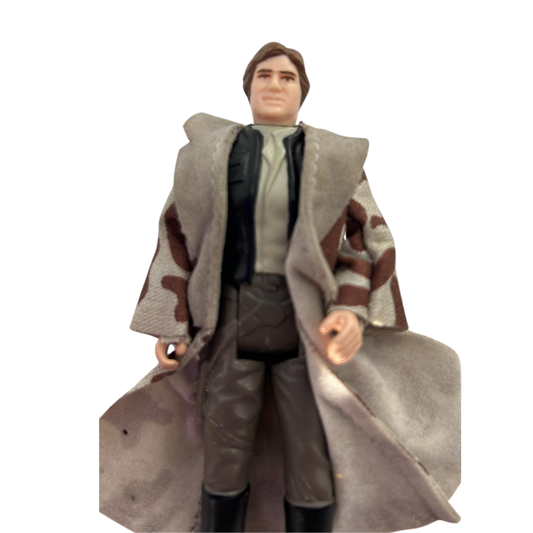 Vintage Star Wars Han Solo Trench Coat complete orig blaster & coat 469
