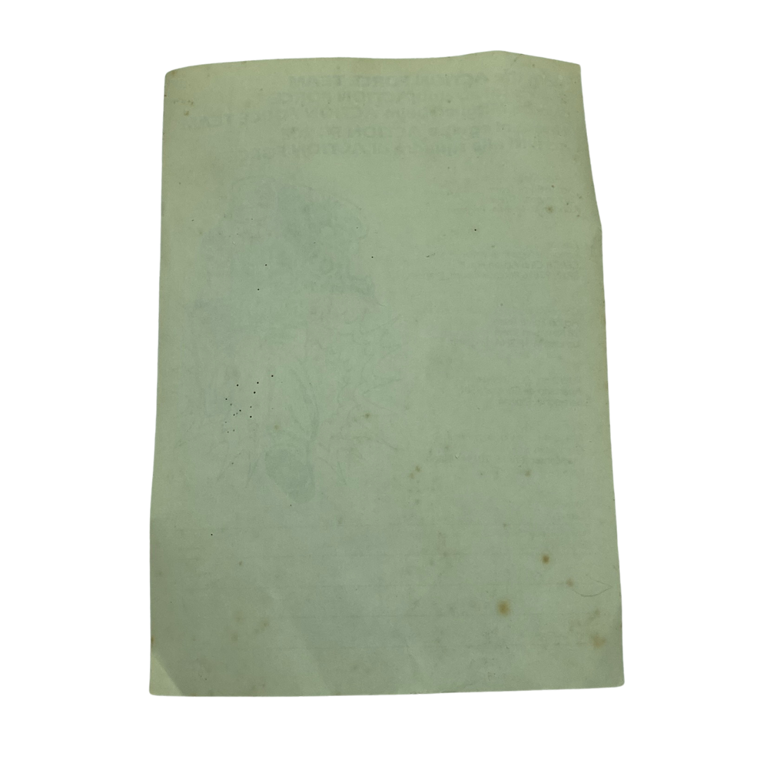 Action Force Join The Action Force Team leaflet fan club offer 404