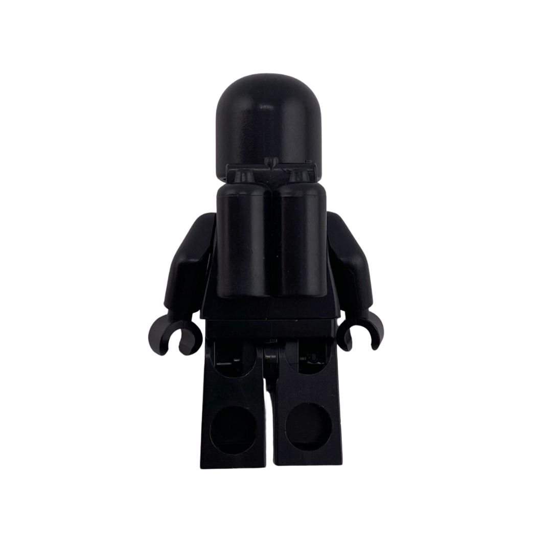 Lego classic black spaceman original 323