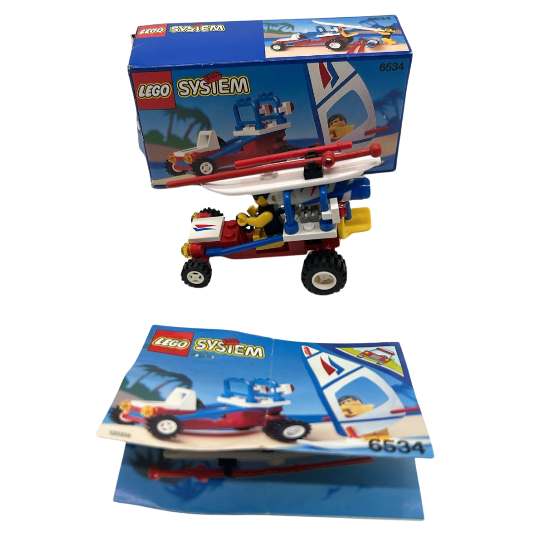 Lego 6534 Beach Bandit car 1992 with box and instructions