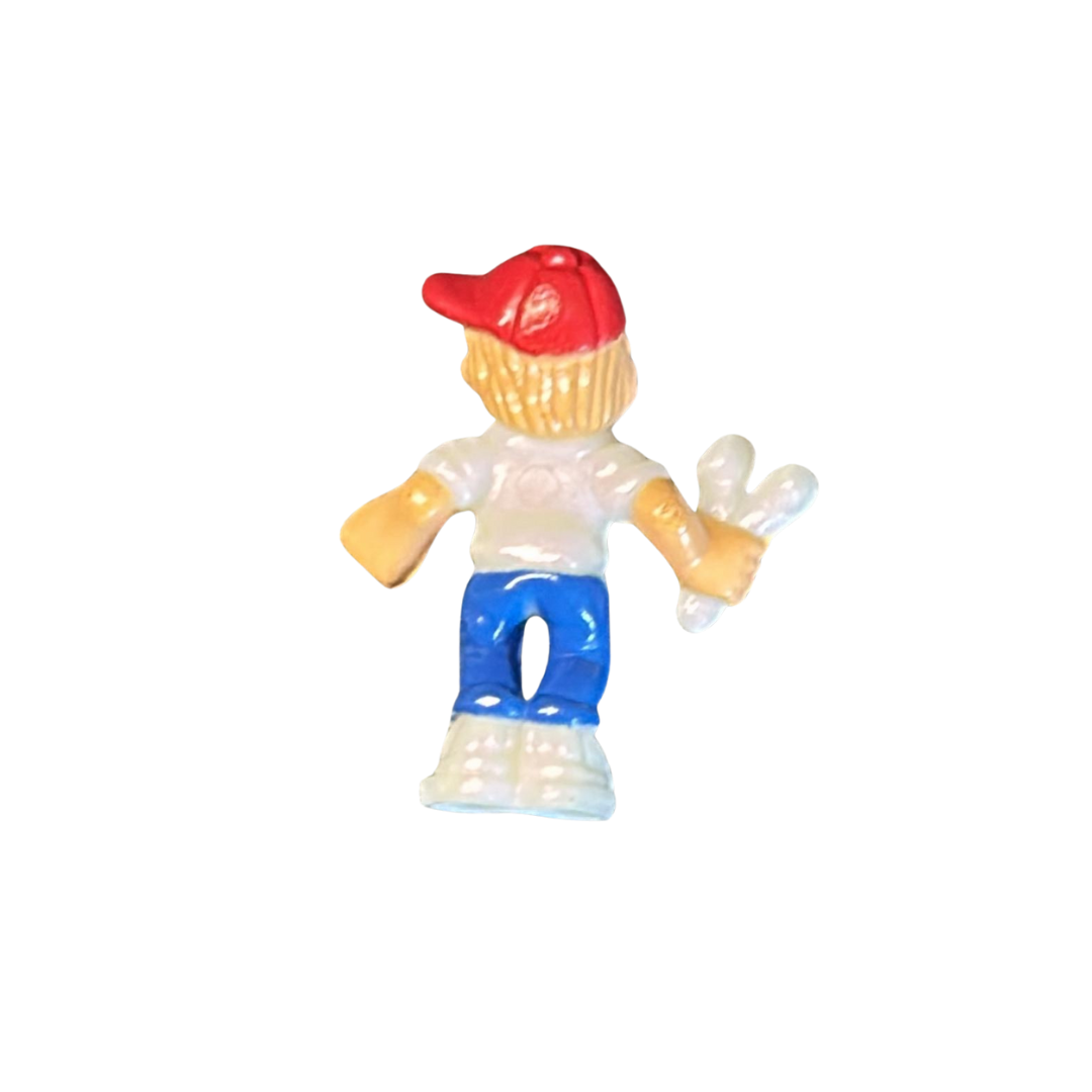 Mighty Max figure red cap and catapult good paint 493