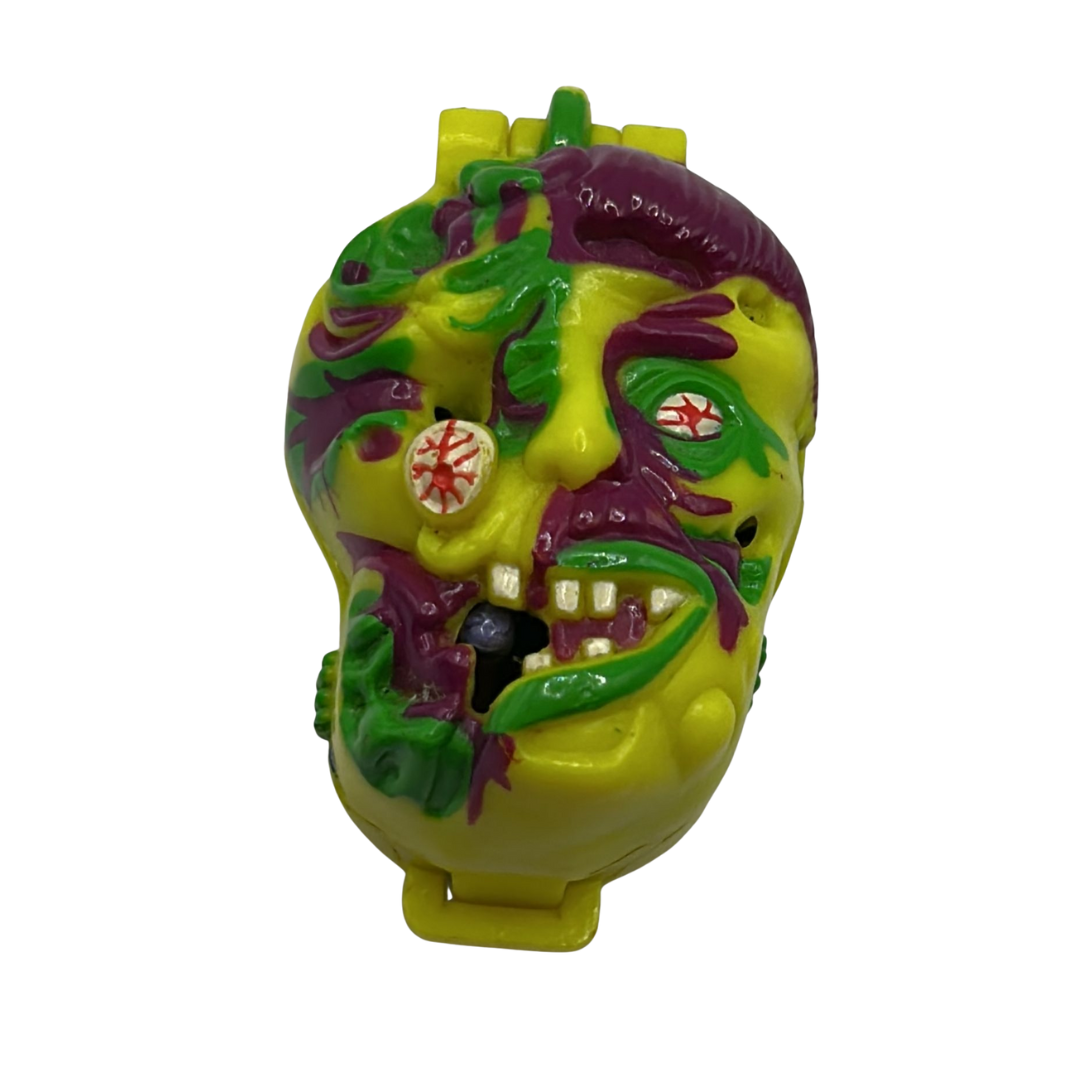 Mighty Max Meltdown Shrunken Head with Max figure damaged gun tip 844
