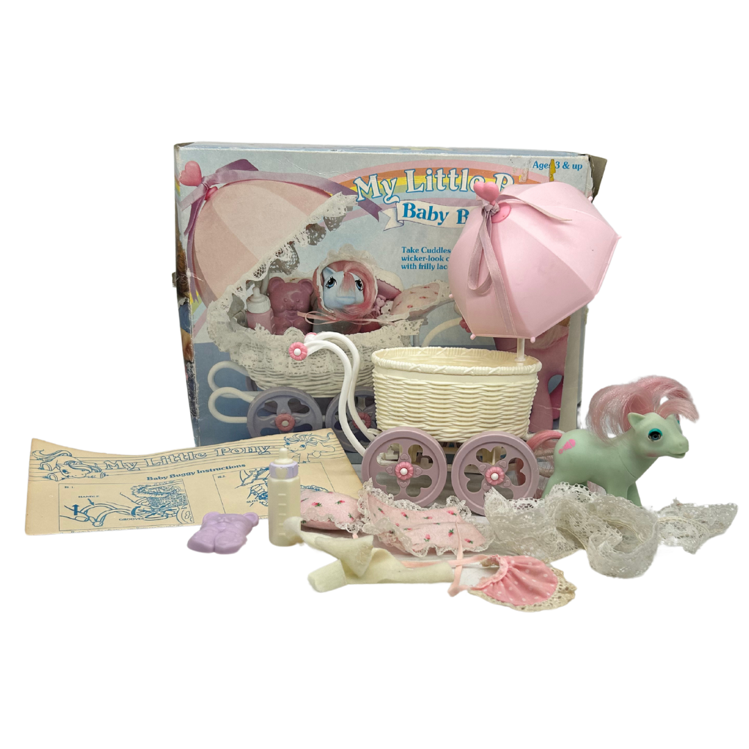 My Little Pony G1 Baby Buggy with box complete
