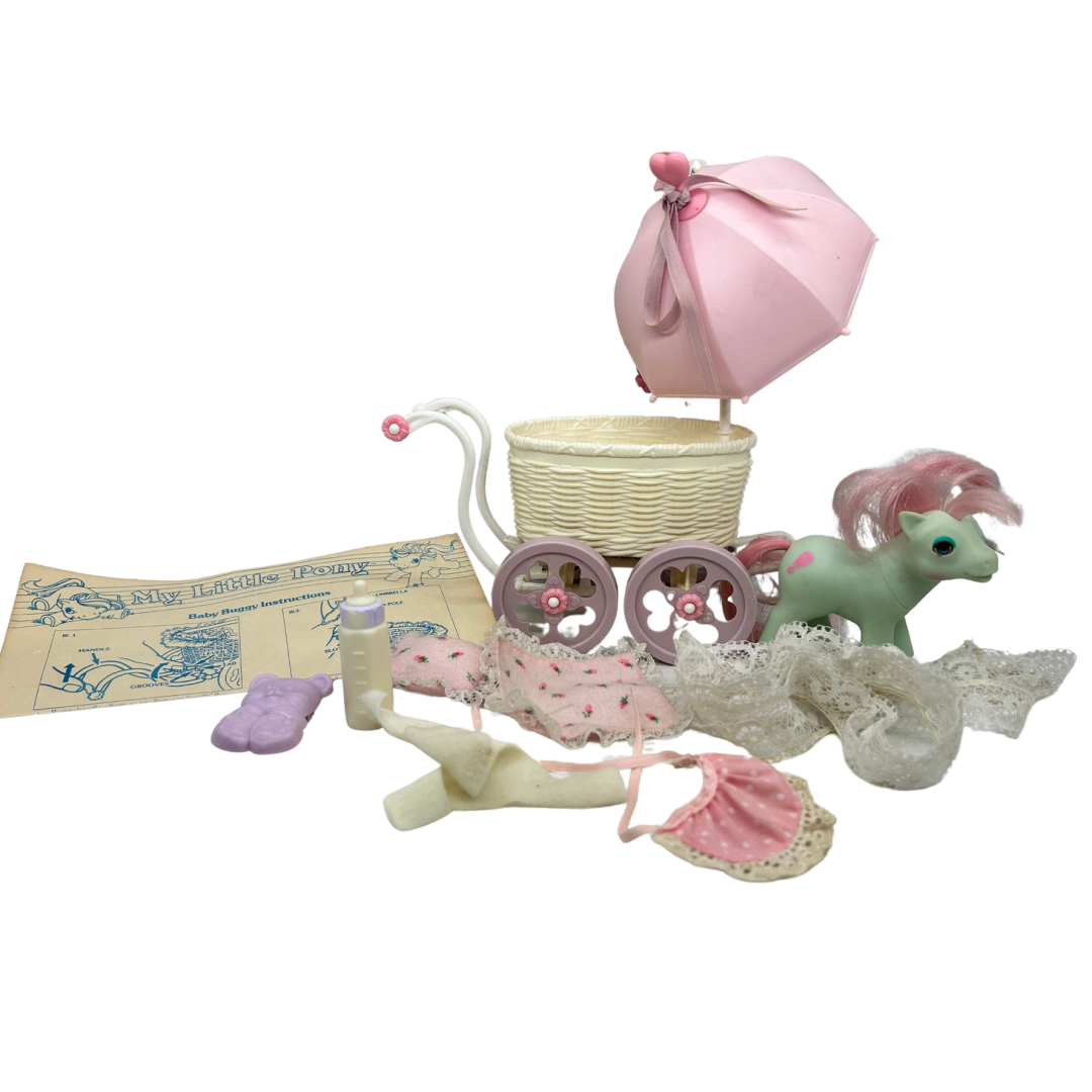 My Little Pony G1 Baby Buggy with box complete