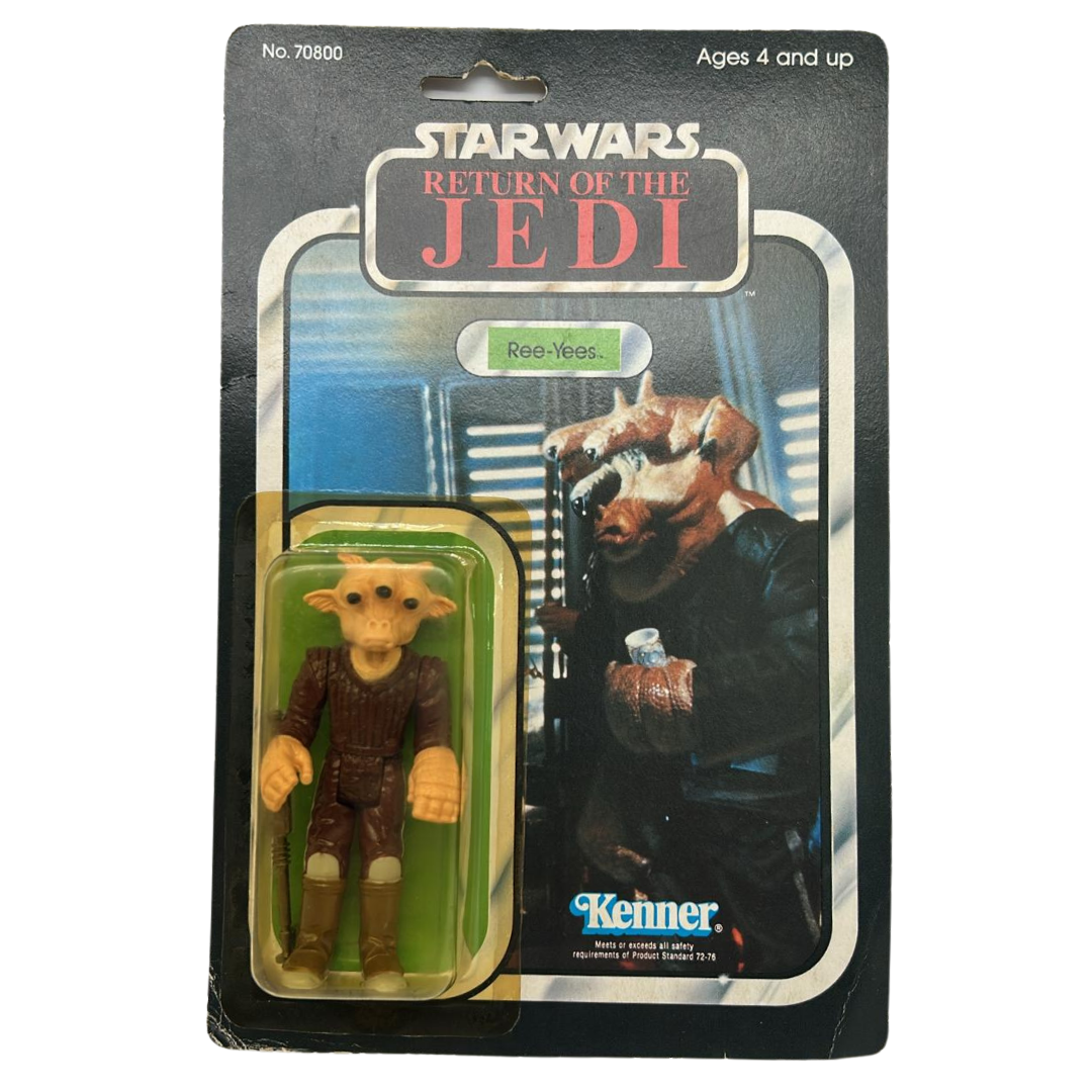 Vintage Star Wars Rees Yees MOC on Japanese card Tsukuda Original