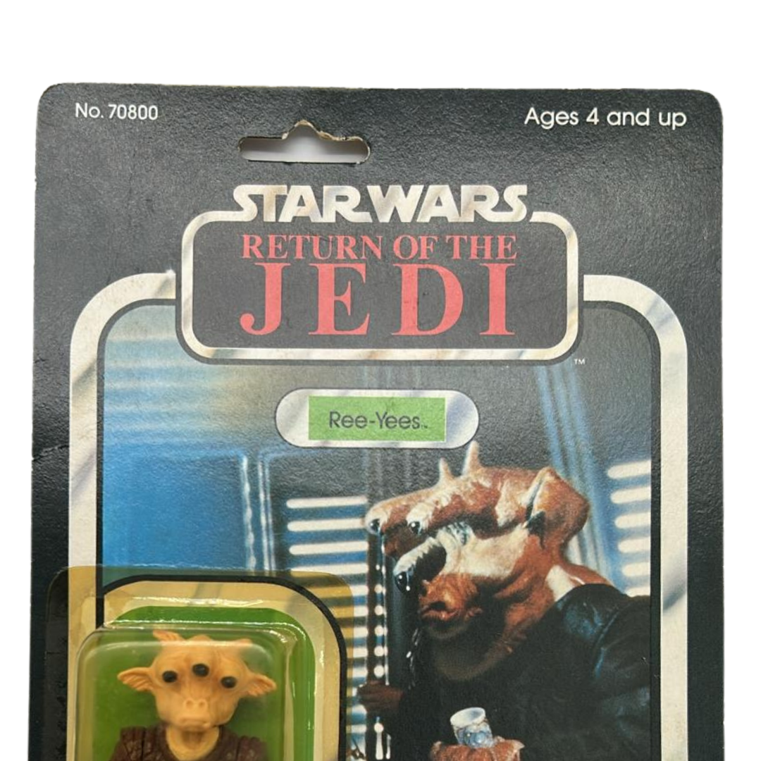 Vintage Star Wars Rees Yees MOC on Japanese card Tsukuda Original